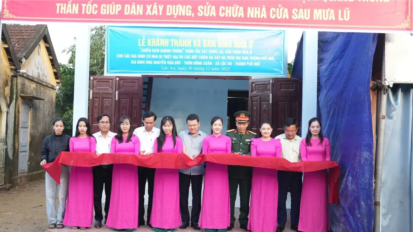 Huế khánh thành căn nhà đầu tiên trong 'Chiến dịch Quang Trung'